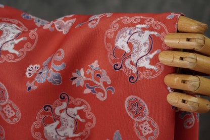 Auspicious Floral Brocade Fabric - Chinese Qipao Cheongsam Material
