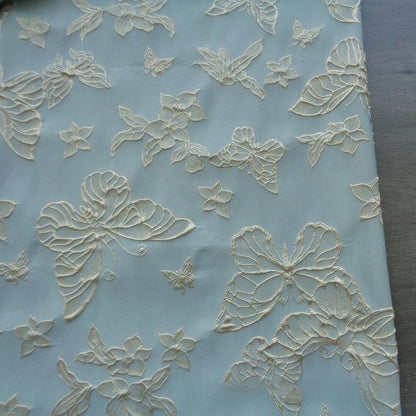 Gold Embroidered Jacquard Fabric: 57"W Luxury Upholstery, Costume, & Decor
