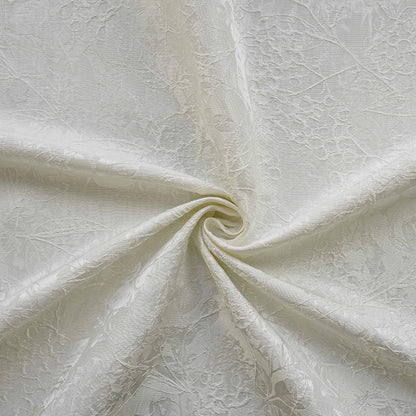 Chinese Style Embossed Jacquard Fabric ��� Abstract Floral Vine Dark Pattern Brocade for Sewing, Dressmaking, Home Decor, Upholste"Wide