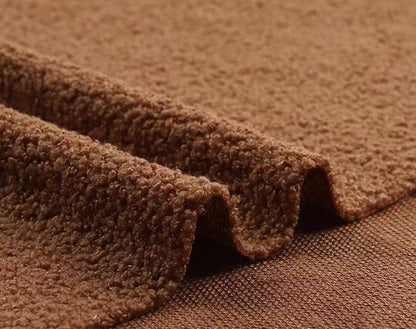 Tissu polaire corail duveteux : maille polyester, 160 cm de large – au mètre