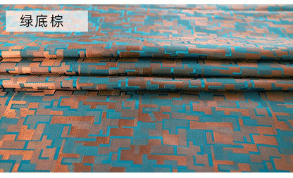 Tissu brocart de soie jacquard : robe chinoise mongole, robe tibétaine décorative