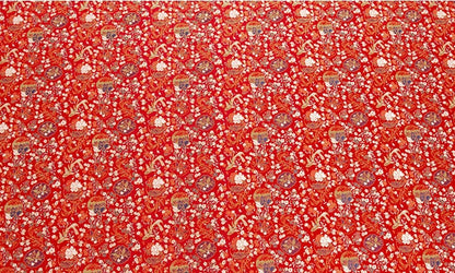 Japanese Brocade Fabric: Lucky Fish Jacquard Silk Rayon Blend (59" Width)