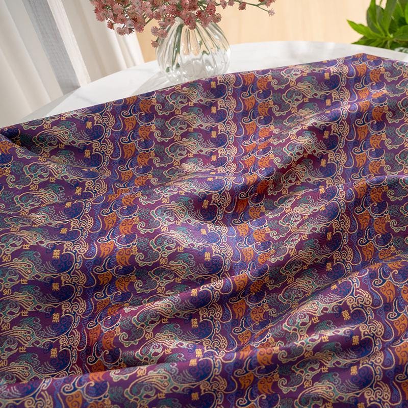 Shu Brocade Fabric: Chinese Jacquard Satin for Hanfu & Mamian Skirt