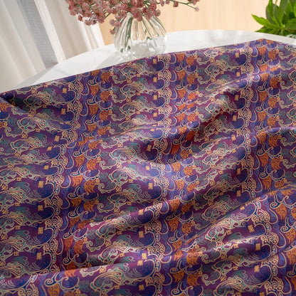 Shu Brocade Fabric: Chinese Jacquard Satin for Hanfu & Mamian Skirt