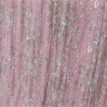 Tissu jacquard en velours brodé : matériau pour robe de bal de 140 cm de large