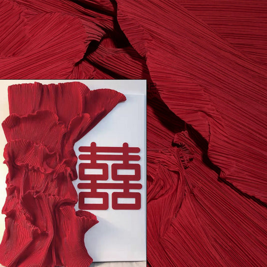 59"W Pleated Crepe Fabric: DIY Wedding & Event Decor