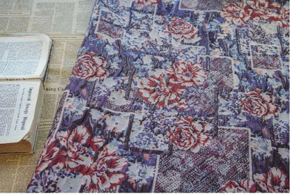 Floral Gold Thread Jacquard Fabric: 55"W Designer Upholstery