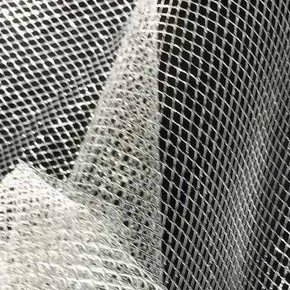 Gold & Silver Stiff Mesh Fabric, Creative Modeling, Designer Dress, 59"W, By the Meter