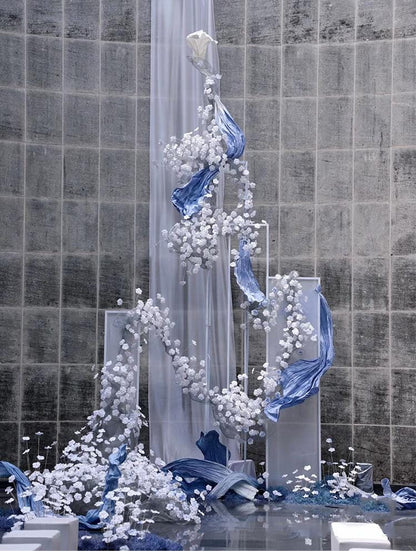 Giant Paper Flower: Handmade Pleated Wedding Backdrop Decor