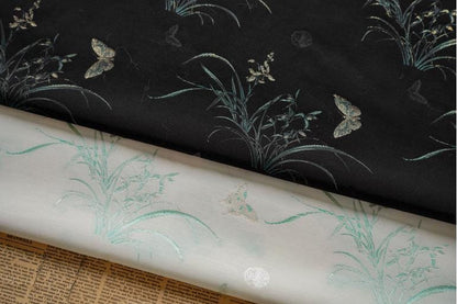 Butterfly Brocade Fabric: Japanese Silky Upholstery, Costume, Decor