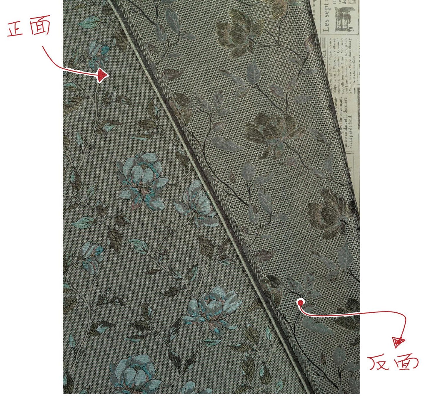 Magnolia Jacquard Quilting Fabric with Gold Thread ��� Upholstery, Furniture, Bags, DIY Sewing, Craft, Luxury Fabr"Wide