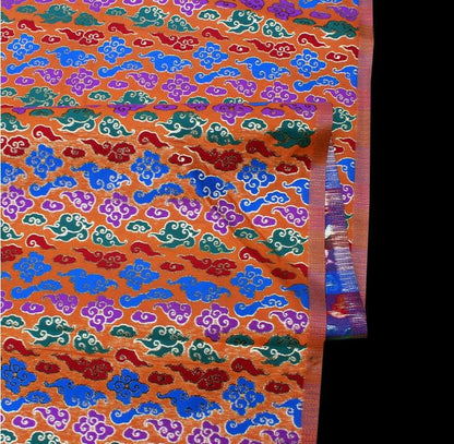 Cloud Brocade Fabric: Rayon Blend Jacquard, Costume Dress Material