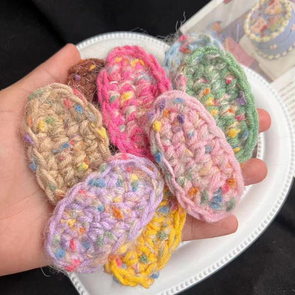 Rainbow Mohair Silk Yarn: Hand-Dyed Lace Knitting, Crochet, Weaving