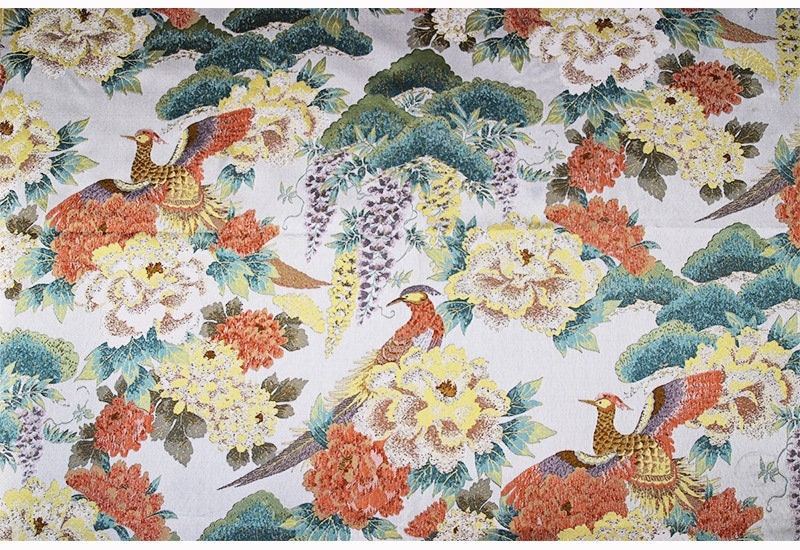 Phoenix Jacquard Fabric: 3D Embossed Upholstery, Costume, Decor - 57"W