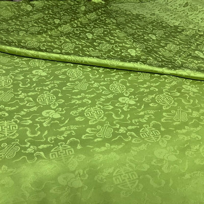 Jacquard Fabric: Eight Immortals Antique Design, 50"W Cotton Rayon Blend