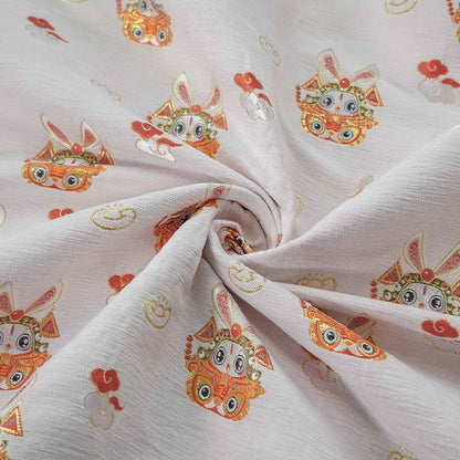 Lord Rabbit Jacquard Fabric: 59"W Chinese Chenille Tapestry