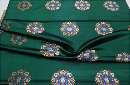 Chinese Brocade Fabric: Mongolian Gown Robe Decoration (29.5"W)