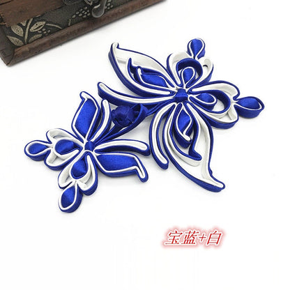Boutons en satin à nœud papillon : attaches décoratives pour cheongsam