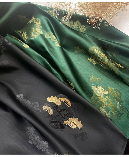 Nishijin Brocade Fabric: Japanese Weaving with Gold Thread (29.5"/59" Width)