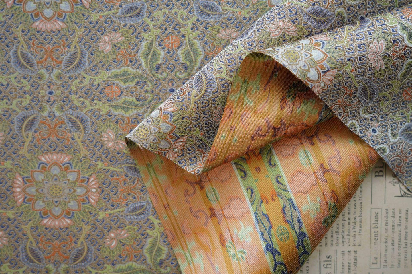 Dunhuang Baoxiang Brocade Fabric: Floral Upholstery, Costume, Drapery