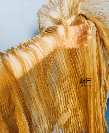 Reflective Organza Fabric: Mermaid Water Texture, 57" Wide