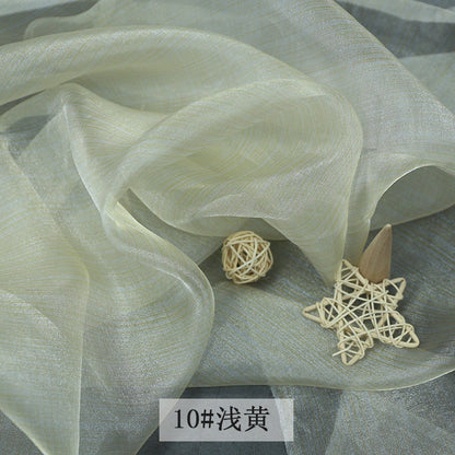 Striped Organza Fabric: 59" Ethnic Style Costume & Decor
