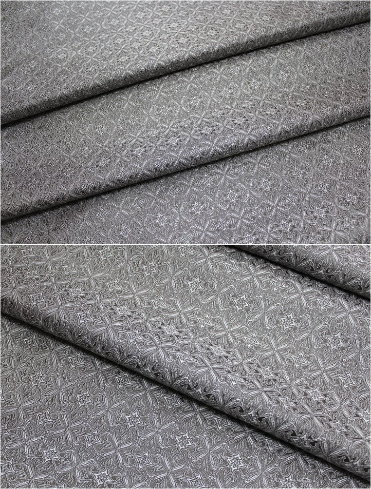 Floral Brocade Fabric: Chinese Style Silk Rayon Blend (29.5" Wide)