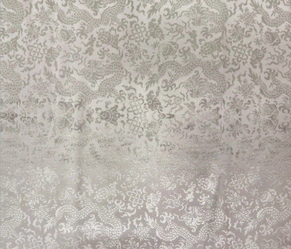 Tissu brocart de soie à motif de dragon chinois : pour costumes et ameublement, 74 cm de large