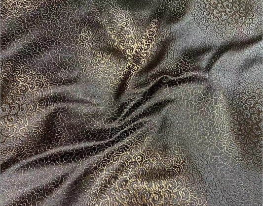 Cloud Brocade Fabric: Silk Rayon Jacquard, Costume Dress Material (59"W)