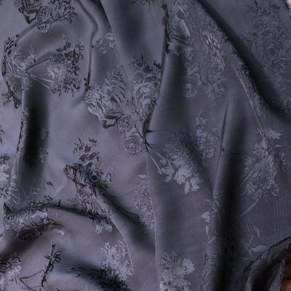 Tissu d'ameublement en rayonne jacquard satin damassé rose - Largeur 59 pouces