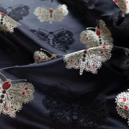 Butterfly Brocade Fabric: 59"W Rayon Cheongsam Quilting Fabric By The Meter