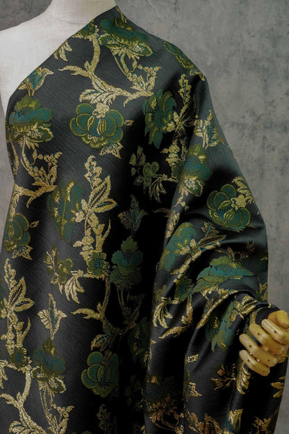 Gold Thread Jacquard Fabric: 3D Texture Upholstery, Costume, & Handbag Material
