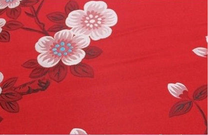 Plum Blossom Brocade Fabric: Chinese Jacquard Silk Rayon Blend