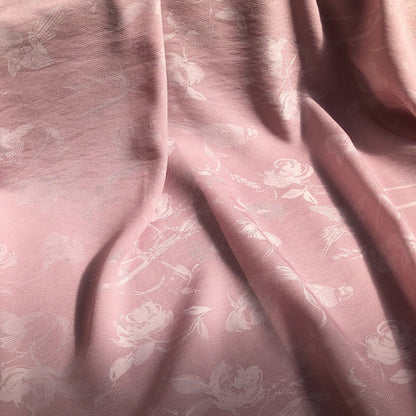 Tissu damassé jacquard à motifs d'oiseaux et de fleurs, double face, pour l'ameublement, les costumes et la couture, largeur 145 cm (vendu au mètre)