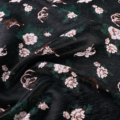 Floral Velvet Fabric: 59" Wide Upholstery & Sewing Material