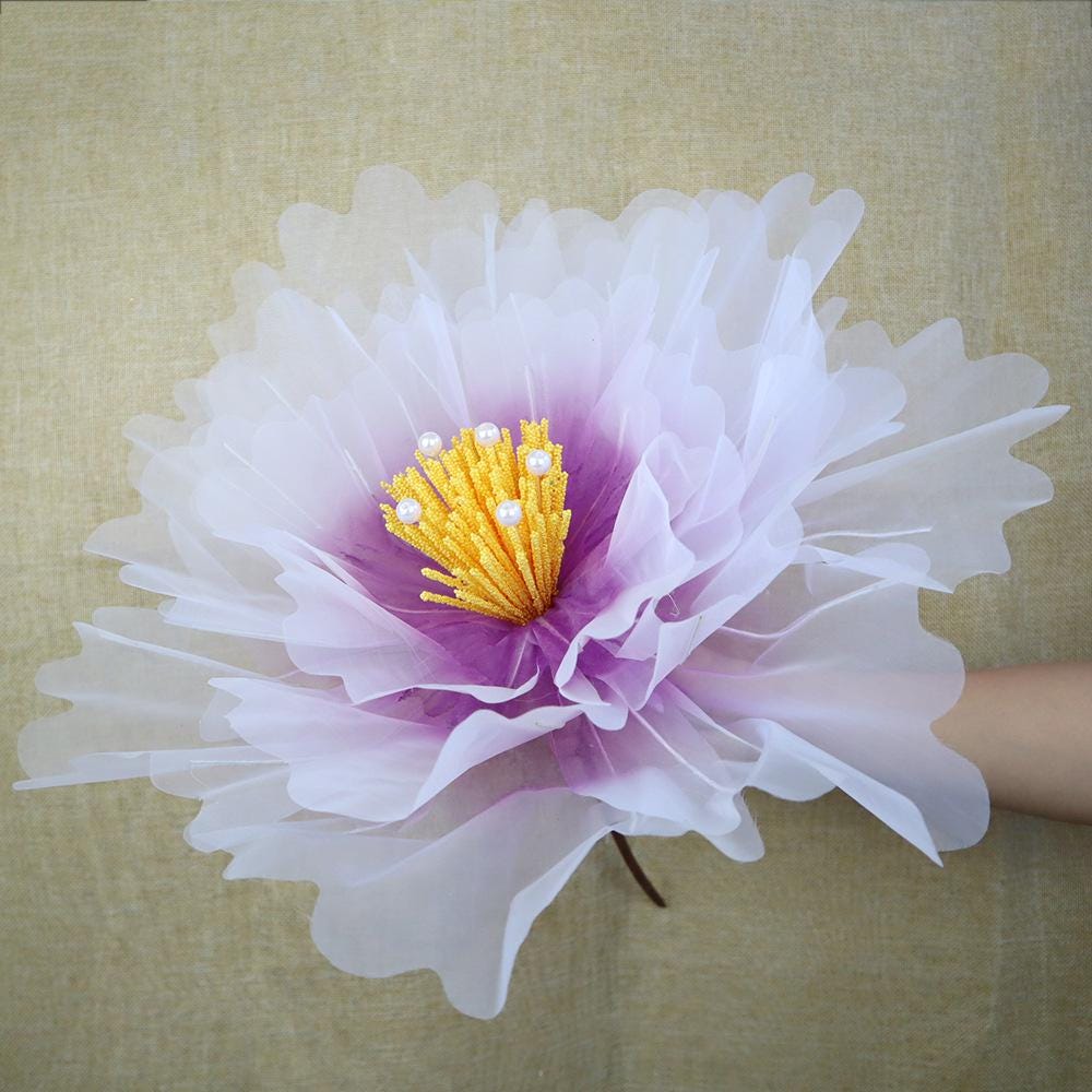 Gradient Peony Wedding Decor: Floral Centerpiece, Photo Booth Backdrop