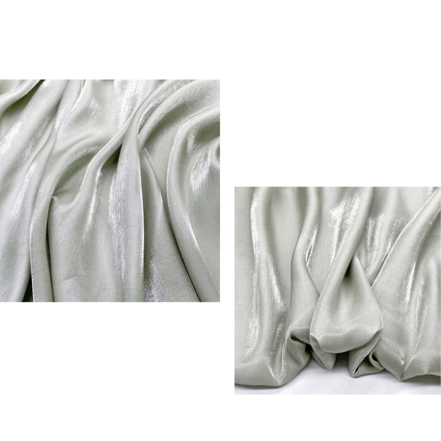 Gradient Mercerized Cotton Fabric: Shiny Satin Silky Material, 59" Wide, By The Meter