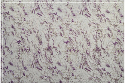Gold Foil Jacquard Fabric - 3D Textured Embossed Material, 56" Wide