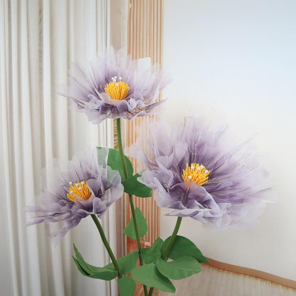 Gradient Peony Wedding Decor: Floral Centerpiece, Photo Booth Backdrop