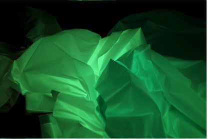 Midnight Green Luminous Fabric: Waterproof Retro-Reflective Polyester (59"W)