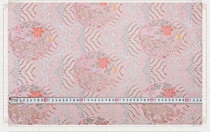 Phoenix Brocade Fabric: Sea Wave Silk Rayon Jacquard (29.5"/75cm)