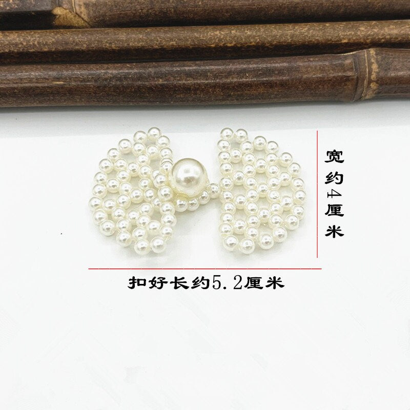 Boutons grenouille en imitation perle : Fermetures nœud chinois Cheongsam