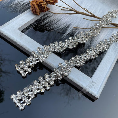 Bridal Rhinestone Applique: Crystal Wedding Belt Decorations