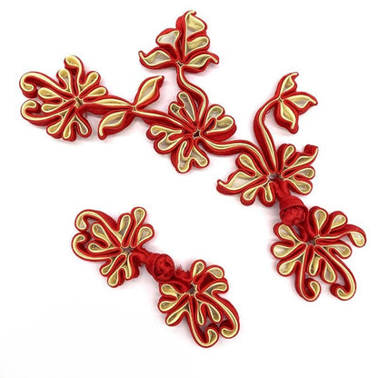 Handmade Satin Chinese Knot Buttons: Cheongsam Fasteners