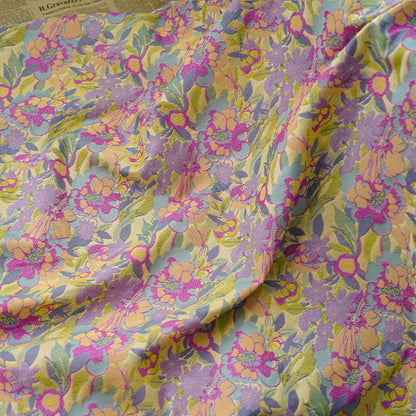 Floral Jacquard Fabric: 3D Texture Upholstery, Costume, Decor - 57"W