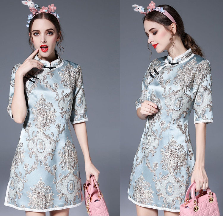 Palace Style Brocade Jacquard Fabric: 55"W Polyester Drapery, Upholstery & Costume