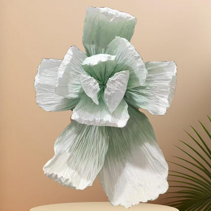 Giant Pleated Paper Flower: Handmade Wedding Backdrop Decoration