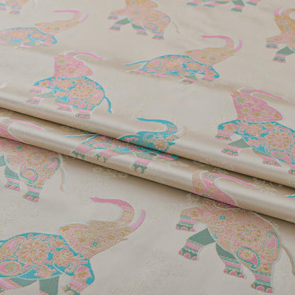 Elephant Brocade Fabric: 59"W Rayon Blend, Sewing & Upholstery