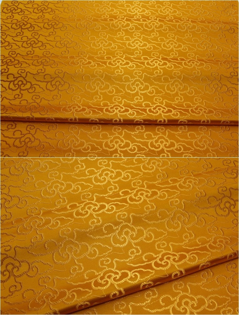 Cloud Brocade Fabric: Turquoise Jacquard, Costume Dress Material - By The Meter