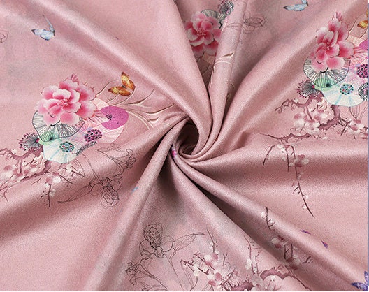 Floral Micro Suede Fabric: Upholstery, Costume, Apparel - 59"W